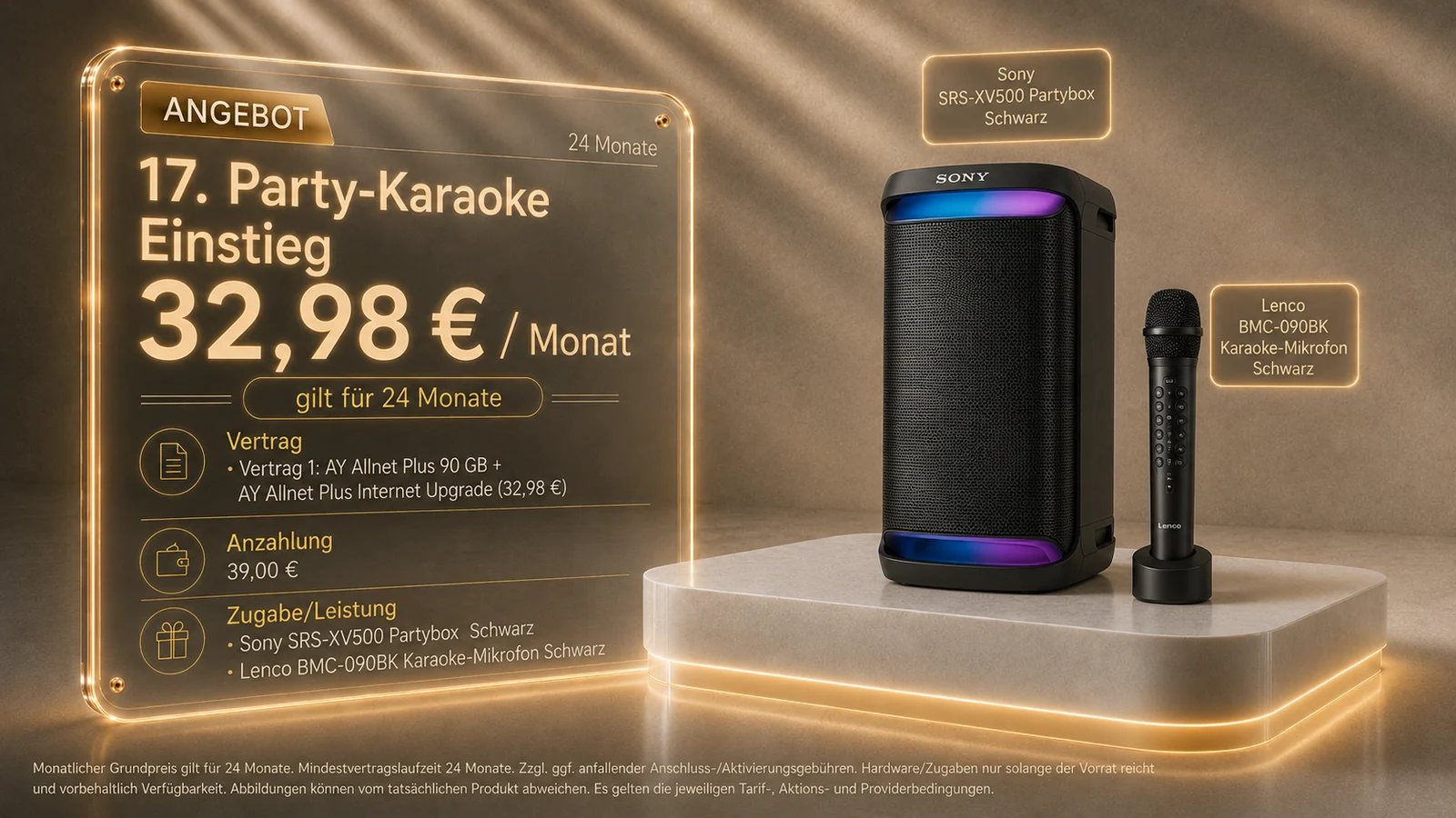 Party-Karaoke Einstieg