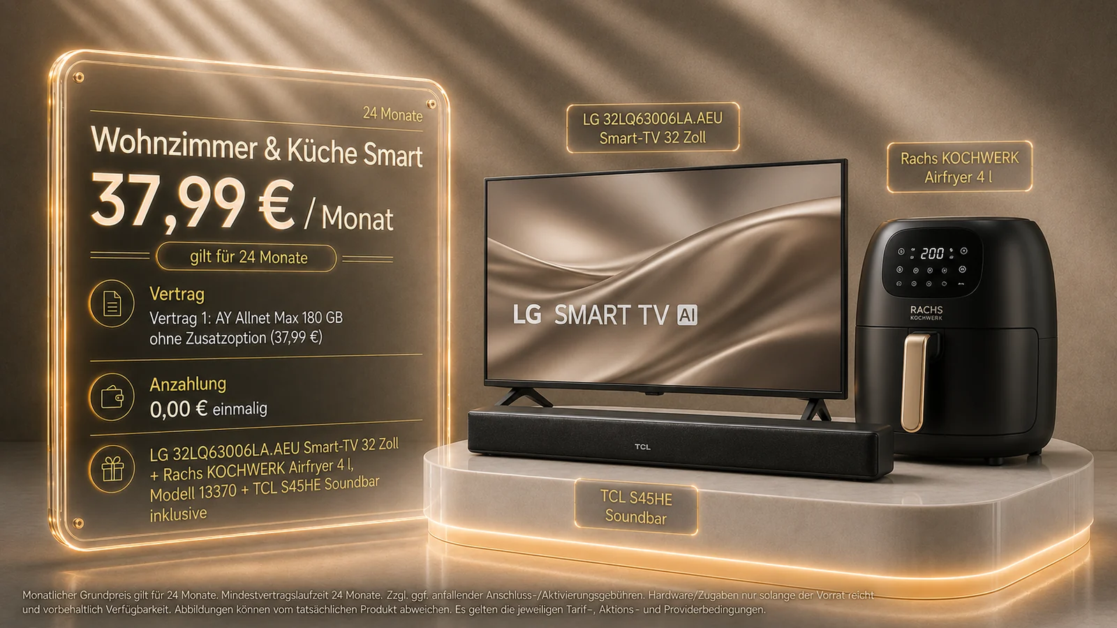 Wohnzimmer & Küche Smart